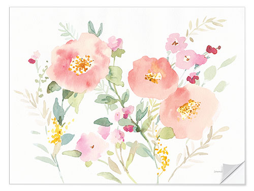 Wall sticker Watercolor jewels I