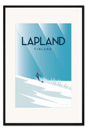 Gerahmter Kunstdruck Lapland