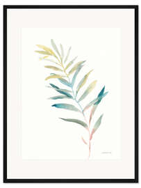 Gerahmter Kunstdruck Grüne Blätter II