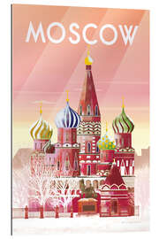 Tableau en plexi-alu Moscou (anglais)