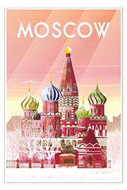 Poster  Moscow - Omar Escalante