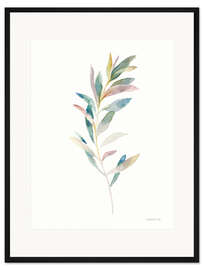 Gerahmter Kunstdruck Grüne Blätter I