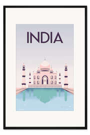 Gerahmter Kunstdruck Indien
