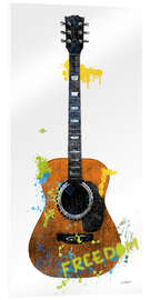 Acrylic print Guitar II graffiti