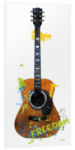 Foam board print Guitar II graffiti