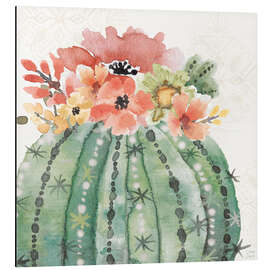 Aluminium print Flowering cacti III