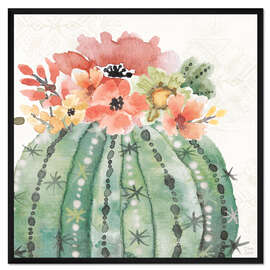 Gerahmter Kunstdruck Blühende Kakteen III