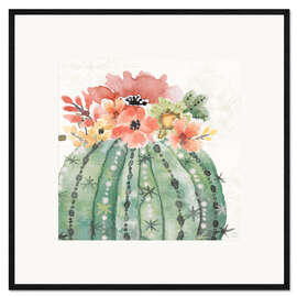 Innrammet kunsttrykk Flowering cacti III