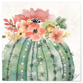 Sticker mural Cactus en fleur III