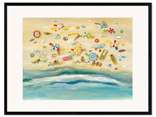 Gerahmter Kunstdruck Strandtag