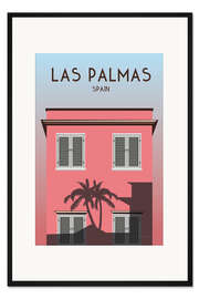 Gerahmter Kunstdruck Las Palmas