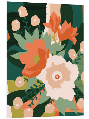 Foam board print Bouquet of flowers