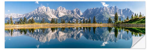 Selvklebende plakat View of the Wilder Kaiser, Tyrol