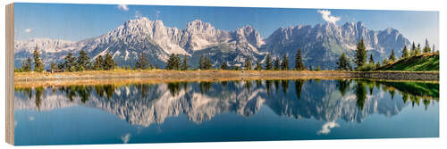 Wood print View of the Wilder Kaiser, Tyrol
