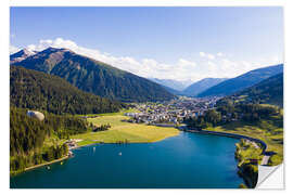 Selvklebende plakat Davosersee in Switzerland