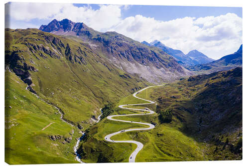 Canvastavla Julier Pass in Switzerland