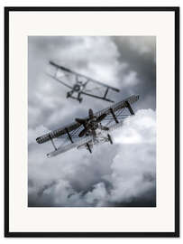 Gerahmter Kunstdruck Abendrennen