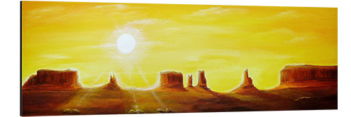 Aluminium print Monument Valley at sunrise