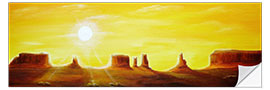 Wall sticker Monument Valley at sunrise