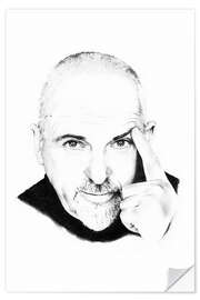 Selvklebende plakat Peter Gabriel