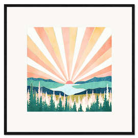 Gerahmter Kunstdruck Sommersonnenuntergang