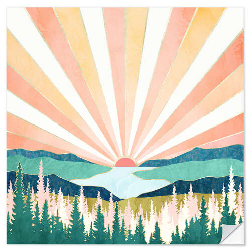 Wall sticker Summer Sunset