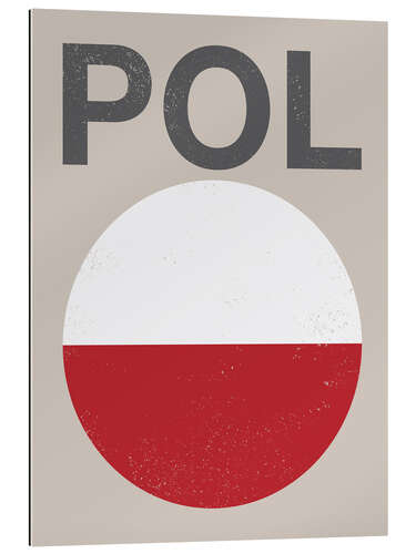 Gallery print Polska - flaga retro