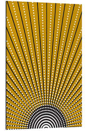 Magnettafel Goldene Sonne