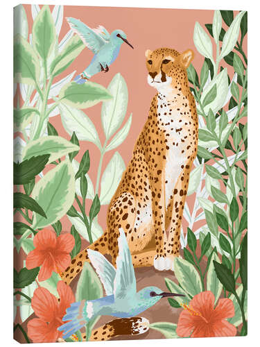 Canvas print Tropical cheetah