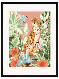 Gerahmter Kunstdruck Tropischer Gepard