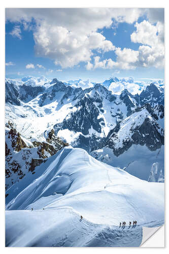 Vinilo para la pared Montañas en Chamonix, Francia