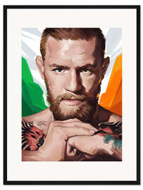 Gerahmter Kunstdruck Conor McGregor