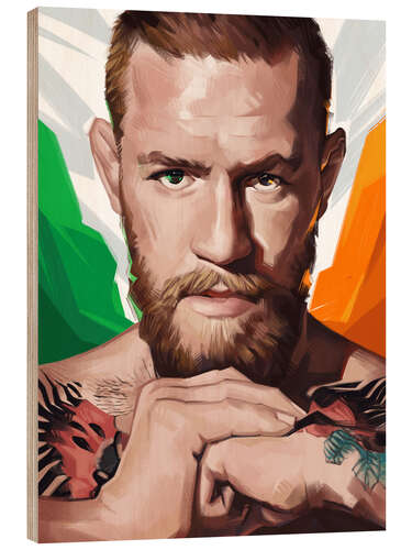 Tableau en bois Conor McGregor