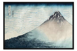 Gerahmter Kunstdruck Fuji bei klarem Wetter