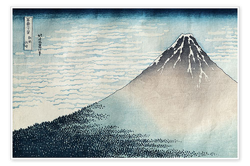 Poster Fuji bei klarem Wetter