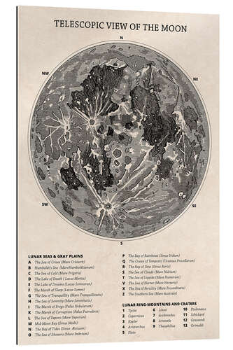 Galleriprint Moon Map (English)