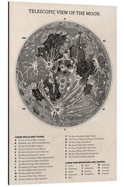 Magnettafel Moon Map (English)