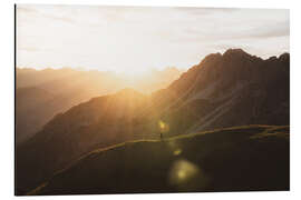 Aluminium print Sunrise in the Allgäu Alps