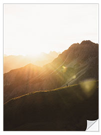 Wandsticker Sonnenaufgang in den Allgäuer Alpen