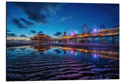 Aluminium print Pier of Scheveningen, the Netherlands