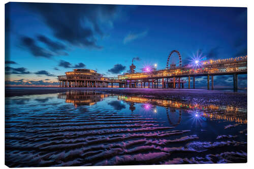 Canvas print Pier of Scheveningen, the Netherlands