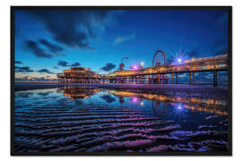 Gerahmter Kunstdruck Pier von Scheveningen, Niederlande