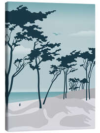 Stampa su tela  Spiaggia del Mar Baltico - Elke Frisch