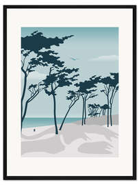Gerahmter Kunstdruck Ostseestrand