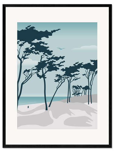 Framed art print Baltic Sea beach