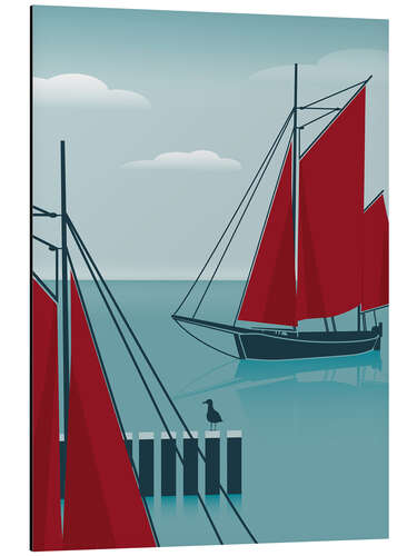 Aluminiumsbilde Sailboats