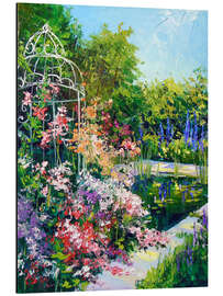 Magnettafel Teich in voller Blüte