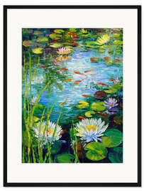 Gerahmter Kunstdruck Faszinierender Teich