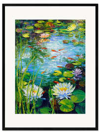 Framed art print Fascinating pond