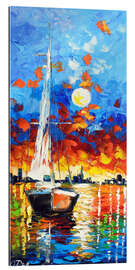 Gallery print Evening sailboat